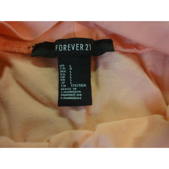 Forever 21 Juniors L peach cute skirt Clearance SALE - Picture 3 of 5